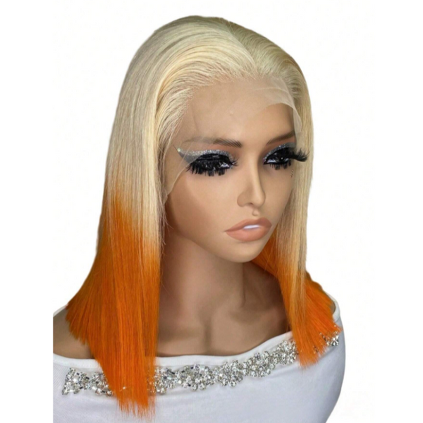 BEEOS 13x4 SKINLIKE Real HD Lace Full Frontal Bob Wig Ombre Blonde Straight ZH019